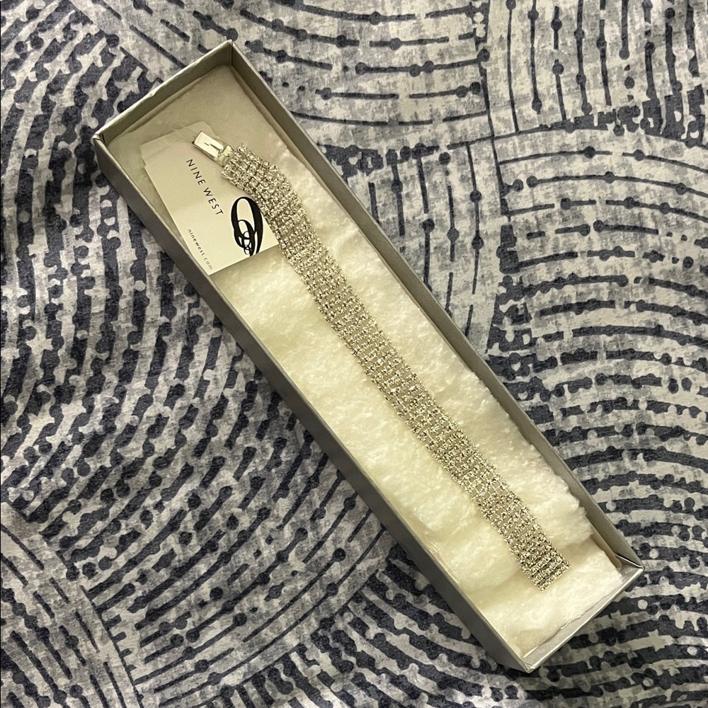 Nine West Shimmering Silver Bracelet